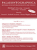 Cover image of: Palaeontographica Abteilung A Band 332 Lieferung 1-3