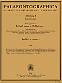Cover image of: Palaeontographica Abteilung B Band 254 Lieferung 4-6