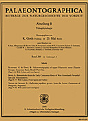Cover image of: Palaeontographica Abteilung B Band 255 Lieferung 1-3