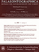 Cover image of: Palaeontographica Abteilung B Band 262 Lieferung 1-4