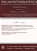Cover image of: Palaeontographica Abteilung B Band 271 Lieferung 1-6