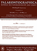 Cover image of: Palaeontographica Abteilung B Band 276 Lieferung 4-6