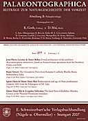 Cover image of: Palaeontographica Abteilung B Band 277 Lieferung 1-4