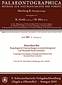 Cover image of: Palaeontographica Abteilung B Band 282 Lieferung 4-6