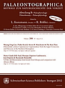 Cover image of: Palaeontographica Abteilung B Band 288 Lieferung 5-6