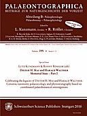 Cover image of: Palaeontographica Abteilung B Volume 295 Issue 1-3
