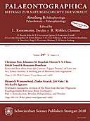 Cover image of: Palaeontographica Abteilung B Volume 297 Issue 1-6