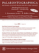 Cover image of: Palaeontographica Abteilung B Volume 299 Issue 1-6