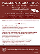 Cover image of: Palaeontographica Abteilung B Volume 300 Issue 1-6