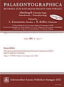 Cover image of: Palaeontographica Abteilung B Volume 303 Issue 1-3