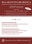 Cover image of: Palaeontographica Abteilung B Volume 303 Issue 4-6