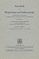 Cover image of: Zeitschrift für Morphologie und Anthropologie Band 62 Heft 1
