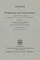 Cover image of: Zeitschrift für Morphologie und Anthropologie Band 63 Heft 1
