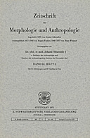 Cover image of: Zeitschrift für Morphologie und Anthropologie Band 63 Heft 2