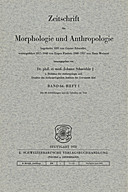 Cover image of: Zeitschrift für Morphologie und Anthropologie Band 64 Heft 1