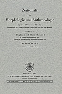 Cover image of: Zeitschrift für Morphologie und Anthropologie Band 64 Heft 2