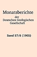 Cover image of: Monatsberichte der Deutschen Geologischen Gesellschaft Band 57 Heft 8