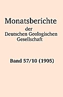 Cover image of: Monatsberichte der Deutschen Geologischen Gesellschaft Band 57 Heft 10