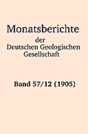 Cover image of: Monatsberichte der Deutschen Geologischen Gesellschaft Band 57 Heft 12