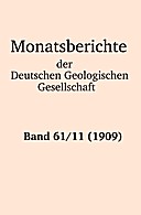 Cover image of: Monatsberichte der Deutschen Geologischen Gesellschaft Band 61 Heft 11