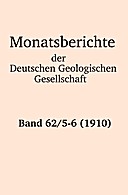 Cover image of: Monatsberichte der Deutschen Geologischen Gesellschaft Band 62 Heft 5-6