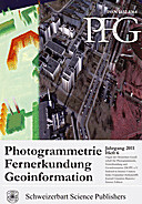 Cover image of: Photogrammetrie - Fernerkundung - Geoinformation Jahrgang 2011 Heft 6
