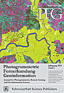 Cover image of: Photogrammetrie - Fernerkundung - Geoinformation Jahrgang 2013 Heft 5