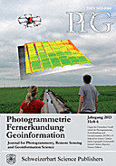 Cover image of: Photogrammetrie - Fernerkundung - Geoinformation Jahrgang 2013 Heft 6