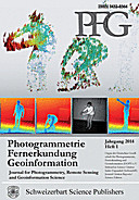 Cover image of: Photogrammetrie - Fernerkundung - Geoinformation Jahrgang 2014 Heft 1