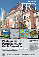 Cover image of: Photogrammetrie - Fernerkundung - Geoinformation Jahrgang 2014 Heft 5