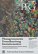 Cover image of: Photogrammetrie - Fernerkundung - Geoinformation Jahrgang 2015 Heft 1