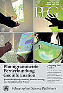 Cover image of: Photogrammetrie - Fernerkundung - Geoinformation Jahrgang 2015 Heft 3
