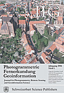 Cover image of: Photogrammetrie - Fernerkundung - Geoinformation Jahrgang 2016 Heft 1
