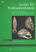Cover image of: Archiv für Molluskenkunde International Journal of Malacology Band 134 Heft 1