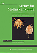 Cover image of: Archiv für Molluskenkunde International Journal of Malacology Band 137 Heft 1