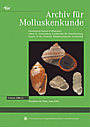 Cover image of: Archiv für Molluskenkunde International Journal of Malacology Band 138 Heft 1