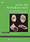 Cover image of: Archiv für Molluskenkunde International Journal of Malacology Band 139 Heft 1
