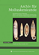 Cover image of: Archiv für Molluskenkunde International Journal of Malacology Band 140 Heft 2
