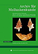 Cover image of: Archiv für Molluskenkunde International Journal of Malacology Band 141 Heft 2