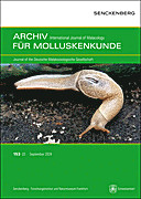 Cover image of: Archiv für Molluskenkunde International Journal of Malacology Band 153 Heft 2