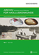 Cover image of: Archiv für Molluskenkunde International Journal of Malacology Band 154 Heft 1