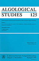 Cover image of: Algological Studies/Archiv für Hydrobiologie, Supplement Volumes Volume 125