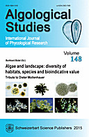 Cover image of: Algological Studies/Archiv für Hydrobiologie, Supplement Volumes Volume 148  1